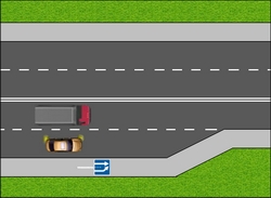 Онлайн тест по пдд - сужение дороги. Кто обязан уступить дорогу?