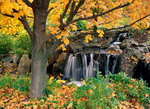 Пазл - Осенний водопад